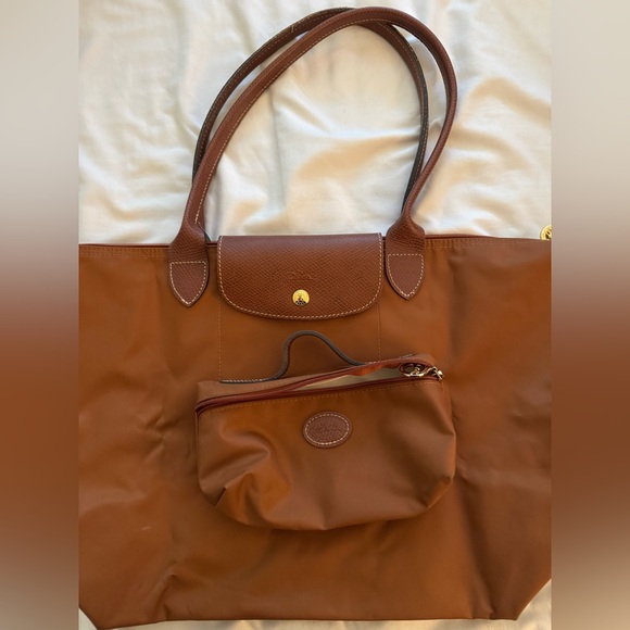 Longchamp Le Pliage Large Tote with matching Cosmetic Bag - Picture 2 of 7